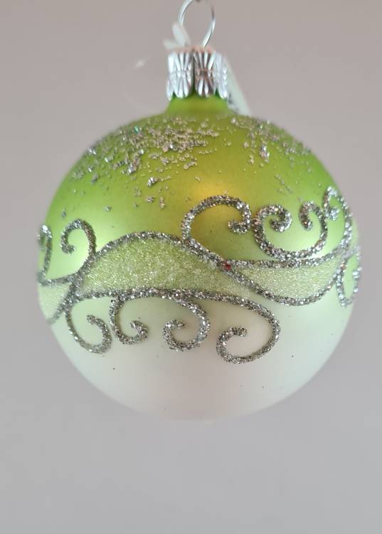 Obrázek k výrobku 1964 - Vánoční ozdoba koule zelená malba